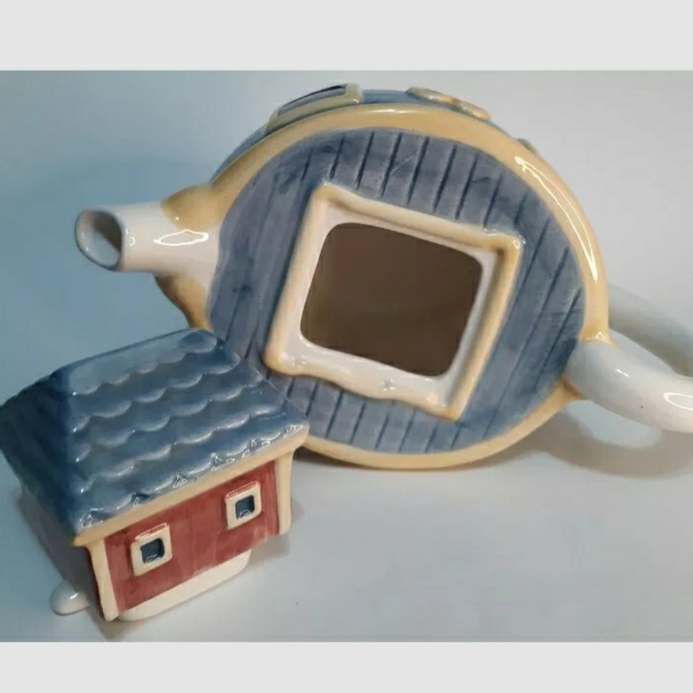 Teapot Noah's Ark By Susan Winget Certified Intl Flaws Small Chips See I… - Picture 4 of 10